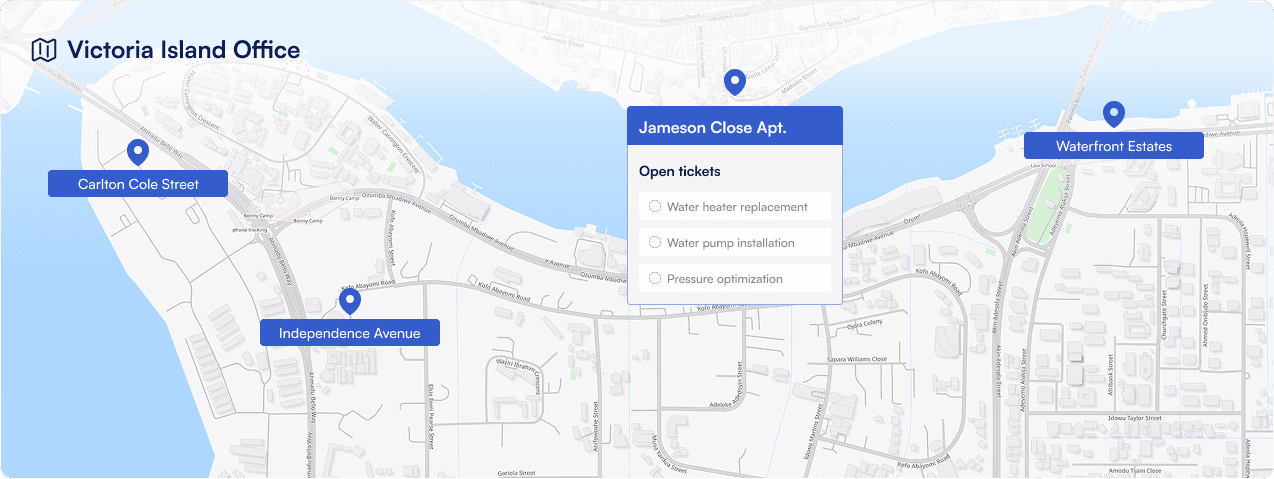 map location